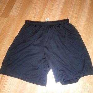 Black sports shorts